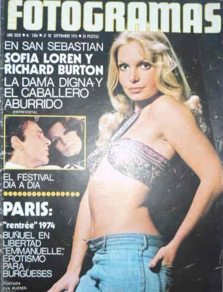 FOTOGRAMAS magazine cover Issue 1354 27 September 1974
