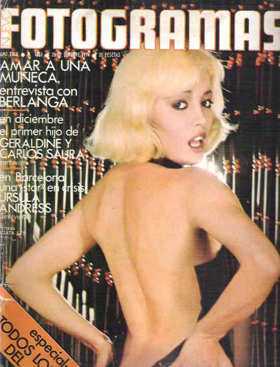 FOTOGRAMAS magazine cover Issue 1358 25 October 1974