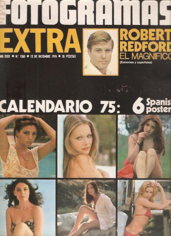 FOTOGRAMAS magazine cover Issue 1365 13 December 1974