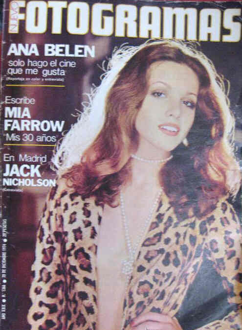 FOTOGRAMAS magazine cover Issue 1366 20 December 1974