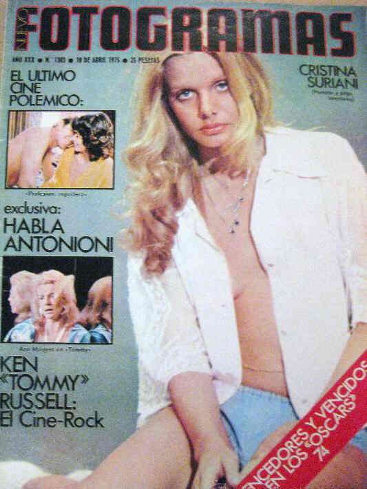 FOTOGRAMAS magazine cover Issue 1383 18 April 1975
