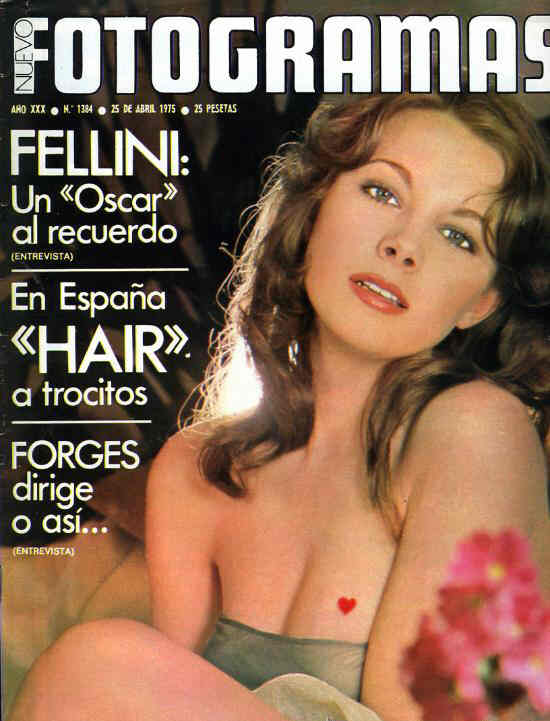 FOTOGRAMAS magazine cover Issue 1384 25 April 1975