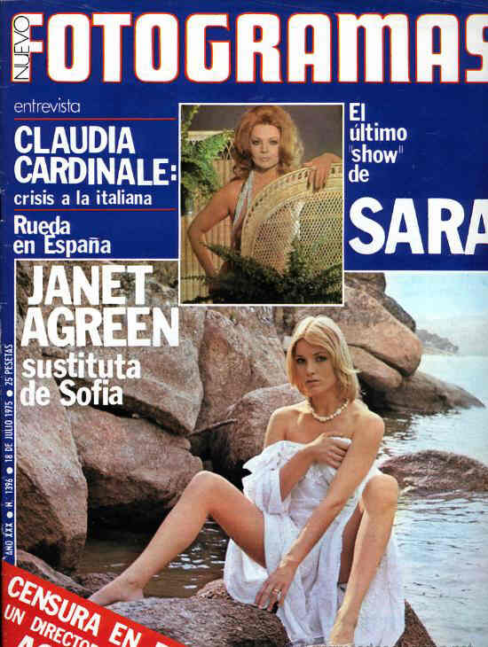 FOTOGRAMAS magazine cover Issue 1396 18 July 1975