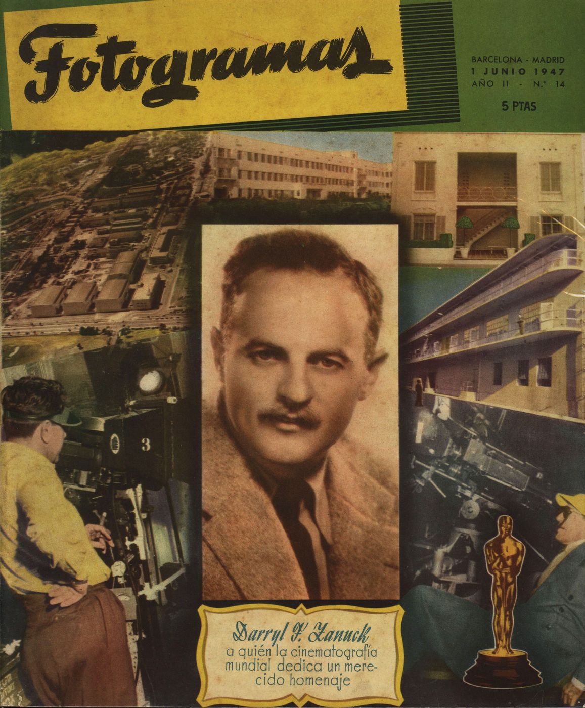 FOTOGRAMAS magazine cover Issue 14 1 June 1947