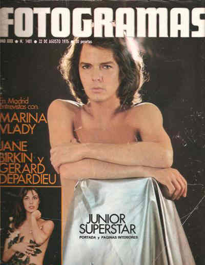 FOTOGRAMAS magazine cover Issue 1401 22 August 1975