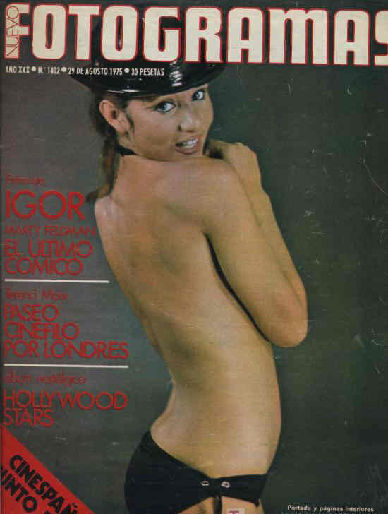 FOTOGRAMAS magazine cover Issue 1402 29 August 1975