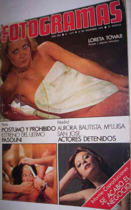 FOTOGRAMAS magazine cover Issue 1417 12 December 1975