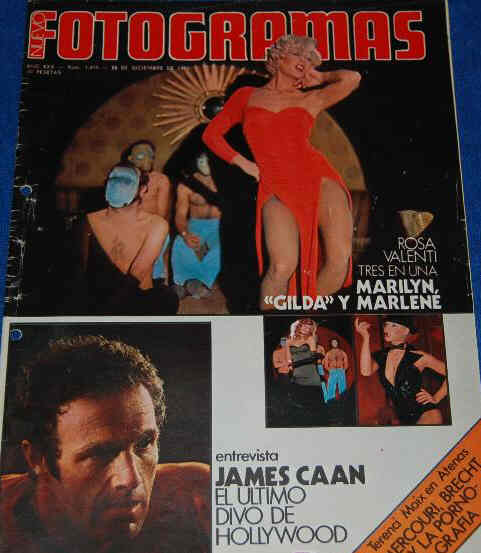 FOTOGRAMAS magazine cover Issue 1419 26 December 1975