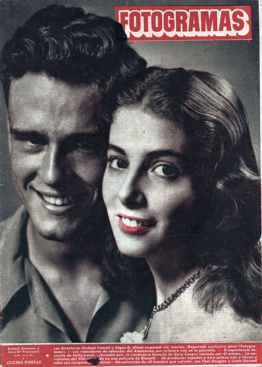 FOTOGRAMAS magazine cover Issue 142 3 August 1951
