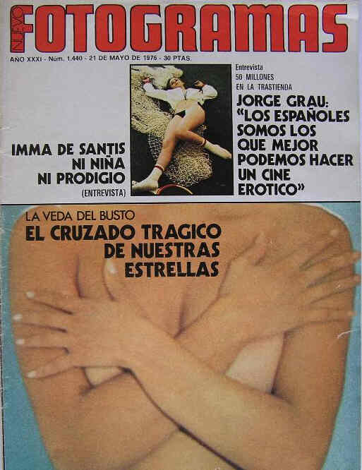 FOTOGRAMAS magazine cover Issue 1440 21 May 1976
