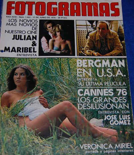 FOTOGRAMAS magazine cover Issue 1443 11 June 1976