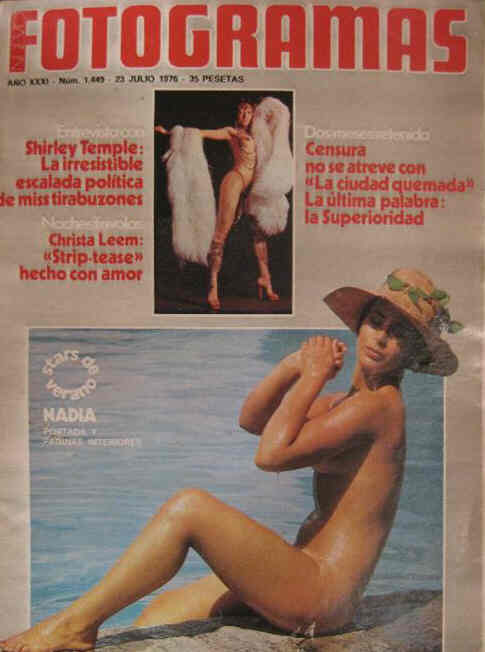 FOTOGRAMAS magazine cover Issue 1449 23 July 1976