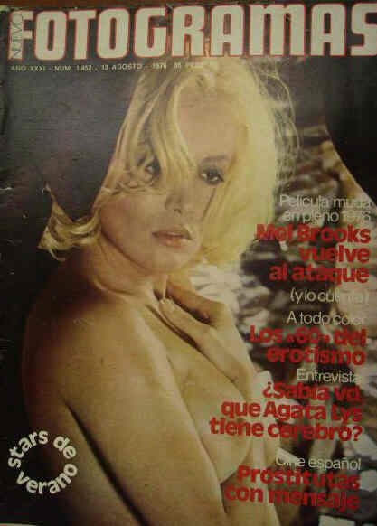 FOTOGRAMAS magazine cover Issue 1452 13 August 1976