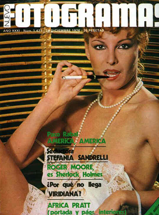 FOTOGRAMAS magazine cover Issue 1471 24 December 1976