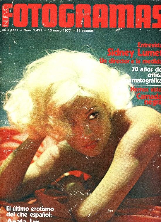 FOTOGRAMAS magazine cover Issue 1491 13 May 1977