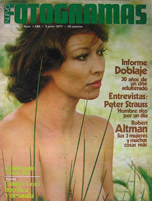 FOTOGRAMAS magazine cover Issue 1494 3 June 1977
