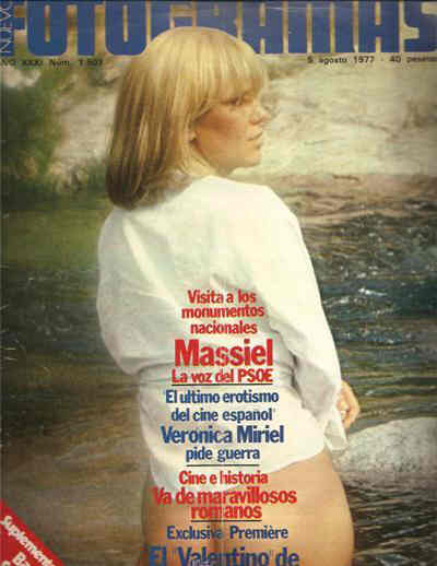 FOTOGRAMAS magazine cover Issue 1503 5 August 1977