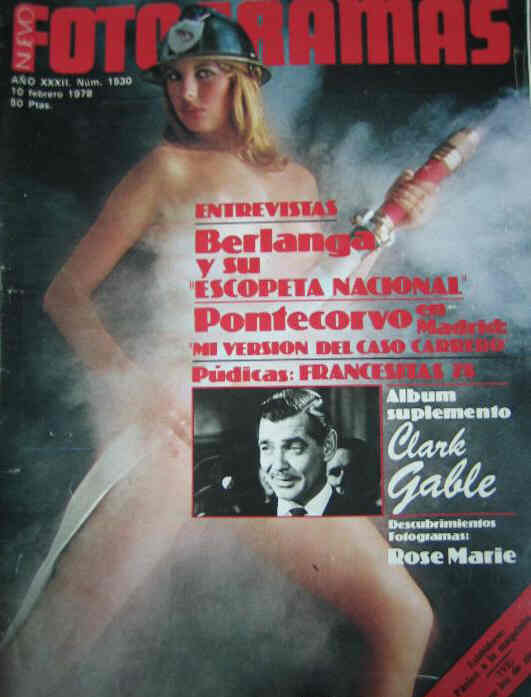 FOTOGRAMAS magazine cover Issue 1530 10 February 1978