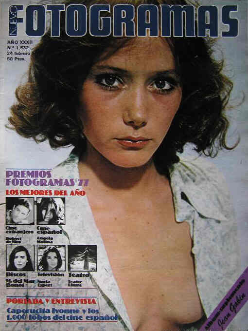 FOTOGRAMAS magazine cover Issue 1532 24 February 1978