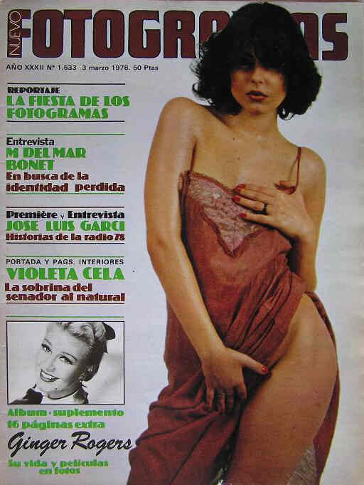 FOTOGRAMAS magazine cover Issue 1533 3 March 1978
