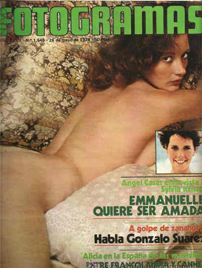 FOTOGRAMAS magazine cover Issue 1545 26 May 1978