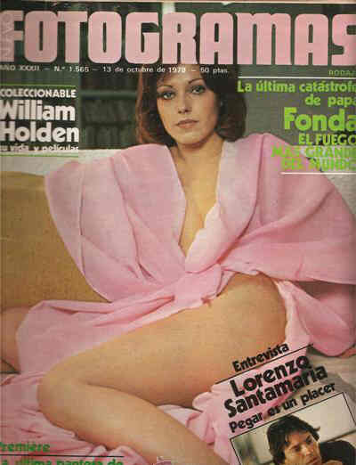 FOTOGRAMAS magazine cover Issue 1565 13 October 1978