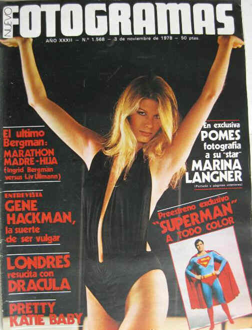 FOTOGRAMAS magazine cover Issue 1568 3 November 1978