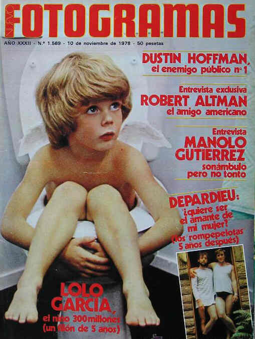 FOTOGRAMAS magazine cover Issue 1569 10 November 1978