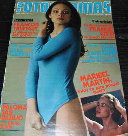 FOTOGRAMAS magazine cover Issue 1571 24 November 1978