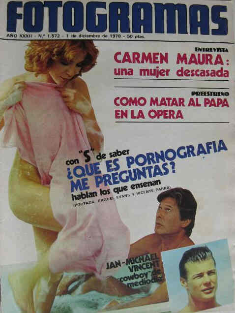 FOTOGRAMAS magazine cover Issue 1572 1 December 1978