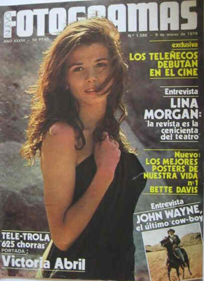 FOTOGRAMAS magazine cover Issue 1586 9 March 1979