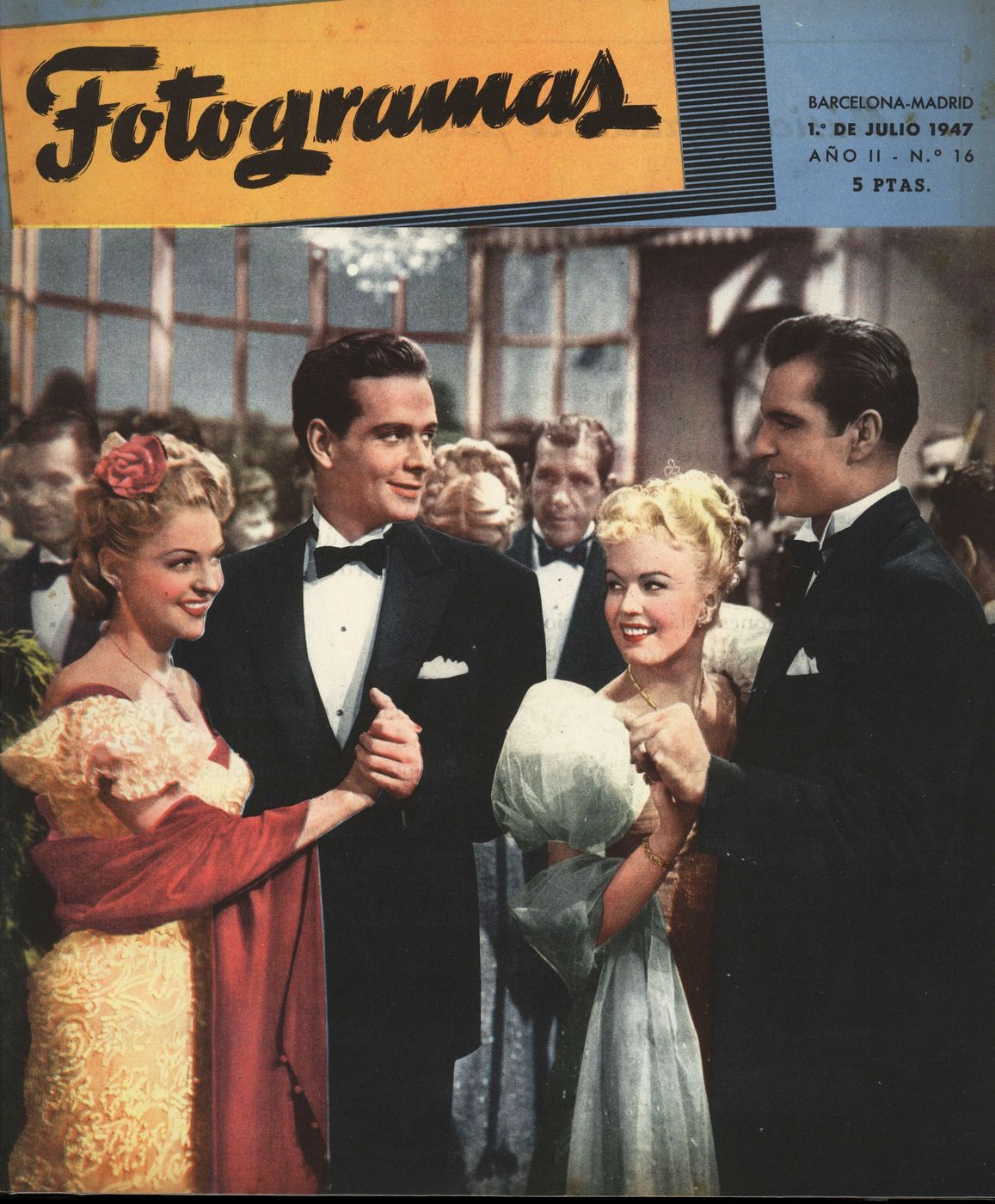 FOTOGRAMAS magazine cover Issue 16 1 July 1947
