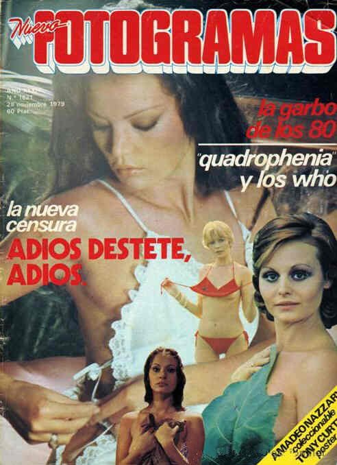FOTOGRAMAS magazine cover Issue 1621 28 November 1979