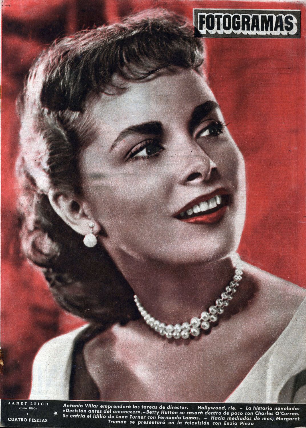 FOTOGRAMAS magazine cover Issue 166 18 January 1952