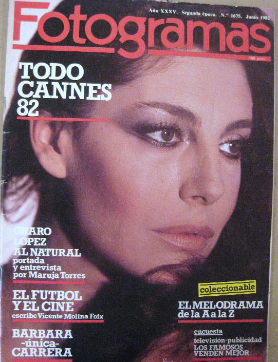 FOTOGRAMAS magazine cover Issue 1675 June 1982