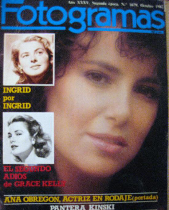 FOTOGRAMAS magazine cover Issue 1679 October 1982