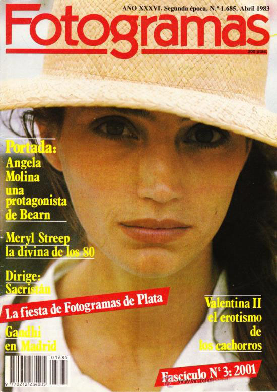 FOTOGRAMAS magazine cover Issue 1685 April 1983