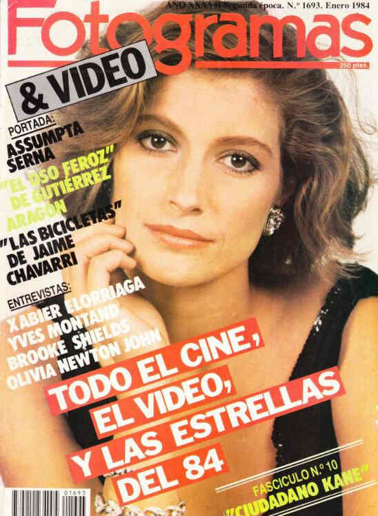 FOTOGRAMAS magazine cover Issue 1693 January 1983
