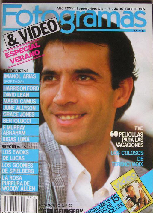 FOTOGRAMAS magazine cover Issue 1710 July/August 1985