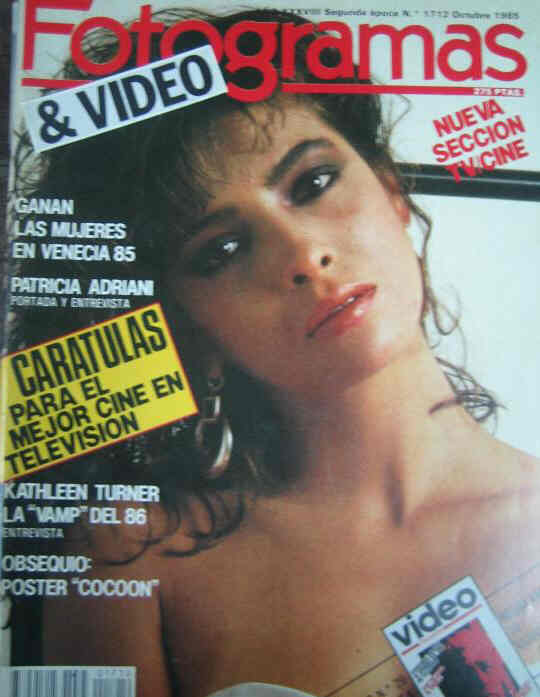 FOTOGRAMAS magazine cover Issue 1712 October 1985