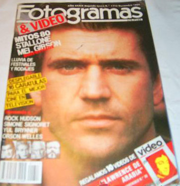 FOTOGRAMAS magazine cover Issue 1713 November 1985