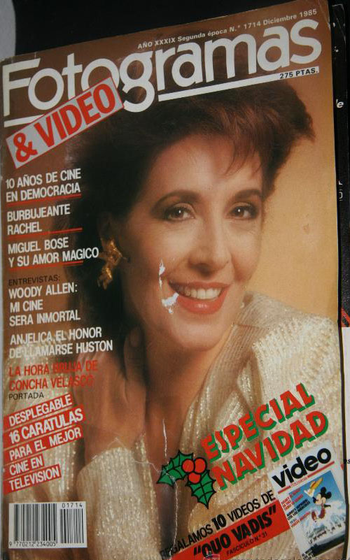 FOTOGRAMAS magazine cover Issue 1714 December 1985