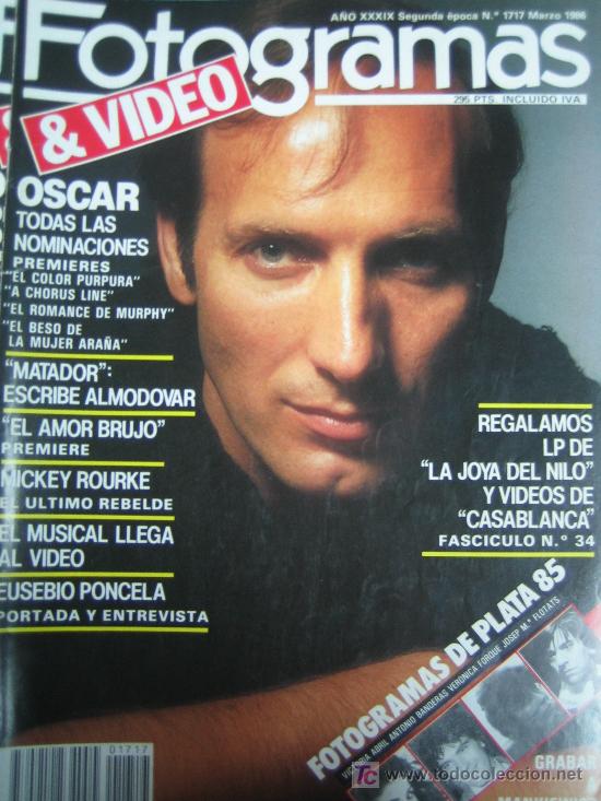 FOTOGRAMAS magazine cover Issue 1717 March 1986