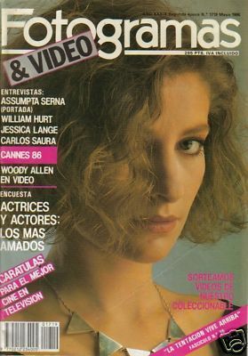 FOTOGRAMAS magazine cover Issue 1719 May 1986