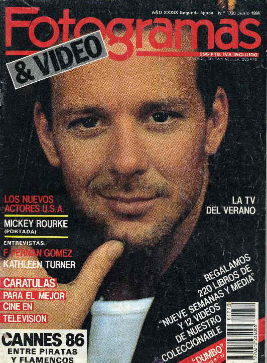 FOTOGRAMAS magazine cover Issue 1720 June 1986