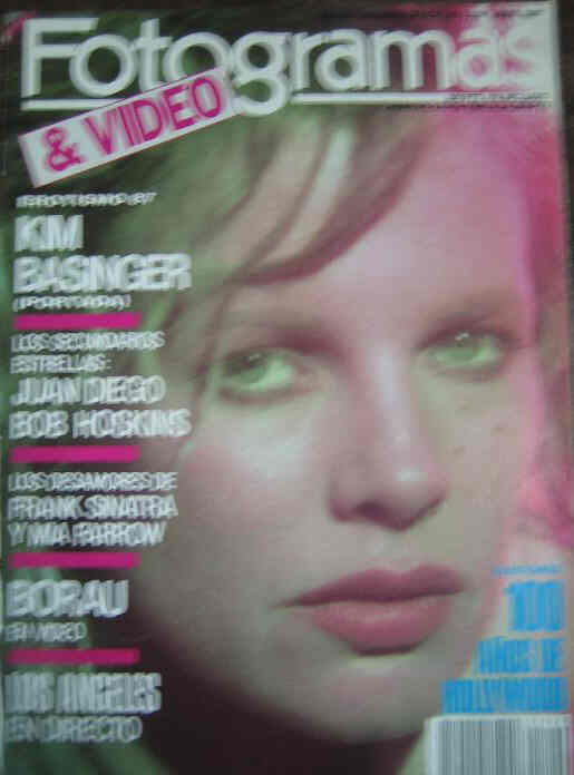 FOTOGRAMAS magazine cover Issue 1729 April 1987