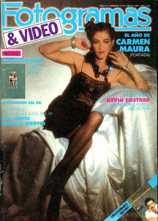 FOTOGRAMAS magazine cover Issue 1748 January 1989