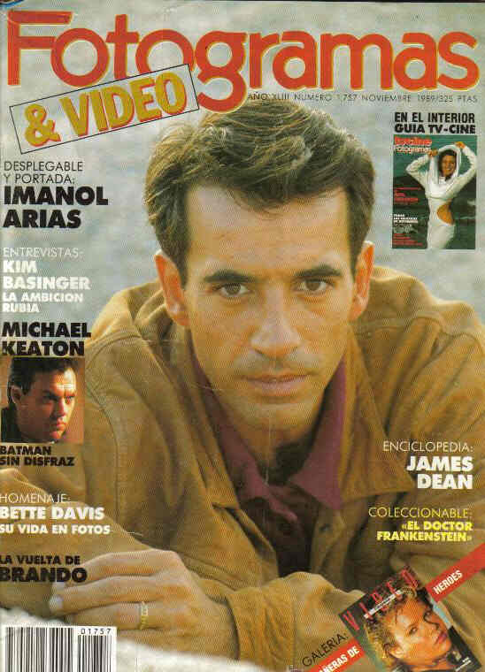 FOTOGRAMAS magazine cover Issue 1757 November 1989