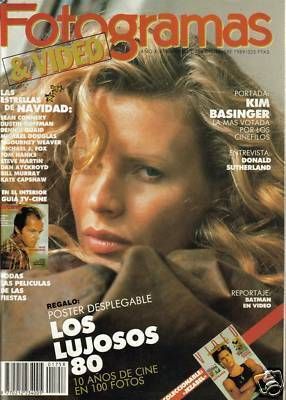 FOTOGRAMAS magazine cover Issue 1758 December 1989