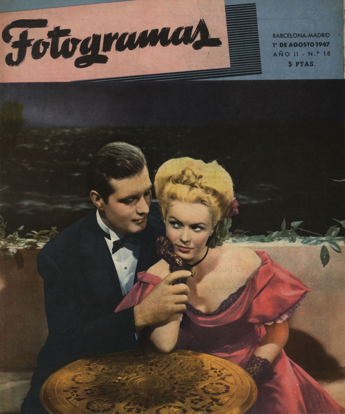 FOTOGRAMAS magazine cover Issue 18 1 August 1947